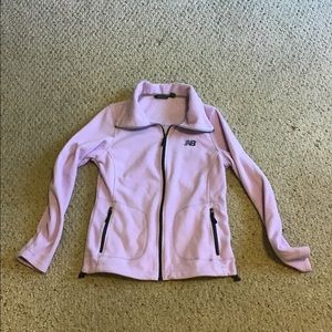NEW BALANCE FLEECE JACKET SZ S GUC ZIP W TOGGLE